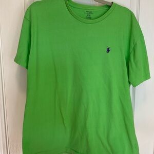 Lime green men’s polo T-shirt